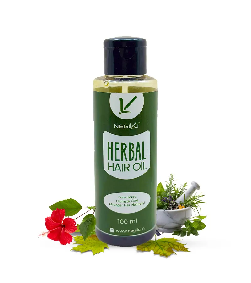 Herbal Hair Oil for Strong Roots & Reduced Hair Fall